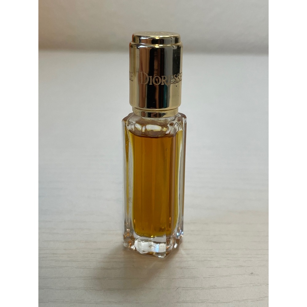 VTG‎ Christian Dior Dioressence Parfum Miniature Women Mini Gold Amber Excellent